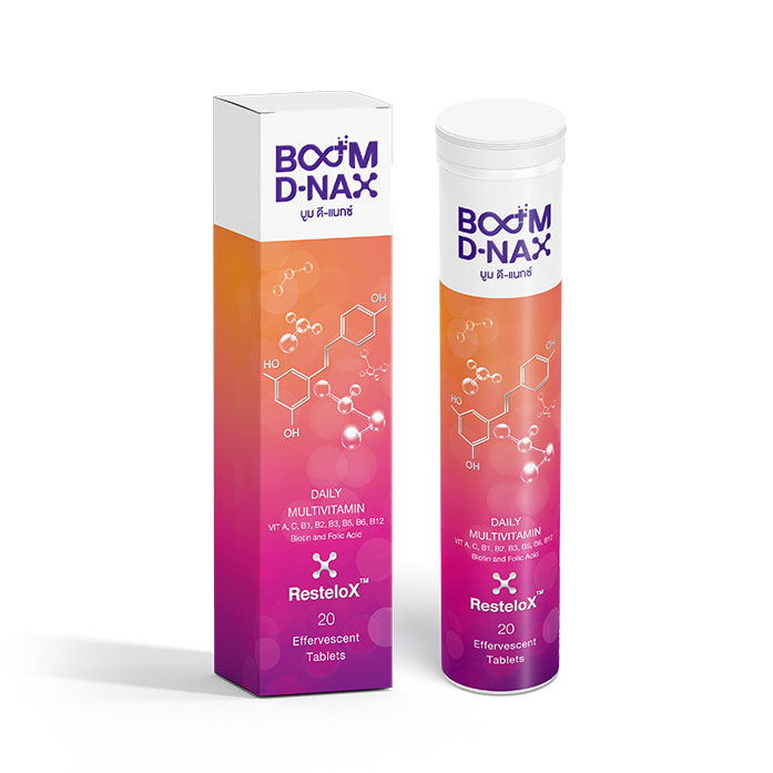 Boom D-NAX บูม ดี-แนกซ์ (Effervescent Tablet Dietary Supplement Product)